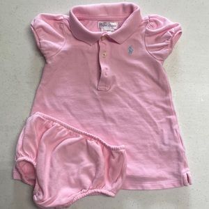 Ralph Lauren Baby Pink Baby Dress